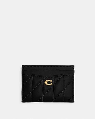Coach Quiled Pillow Leather Essential In Black