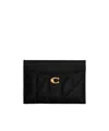 Coach Portacarte In Pelle Nera  Donna In Black