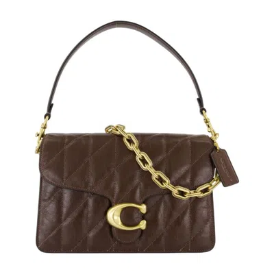 Coach Quilted Cowhide Shoulder Bag  Brown