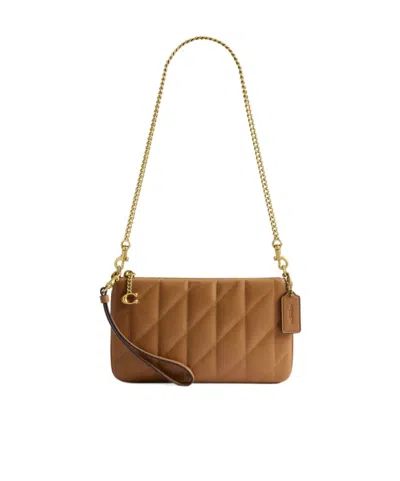 Coach Quilted Crossbody Bag In Brown