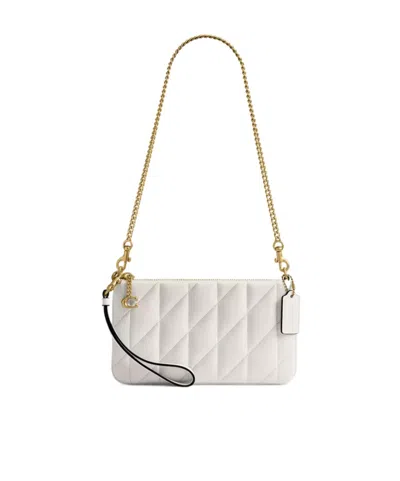 Coach Quilted Crossbody Bag In White