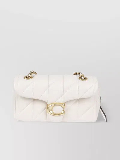 COACH QUILTED LEATHER CROSSBODY BAG WITH CHAIN STRAP
