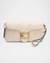 Coach Quilted Leather Shoulder Bag In Neutral