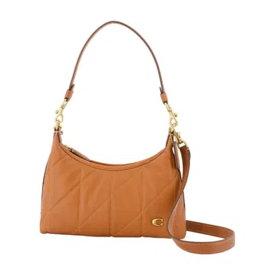 Coach Quilted Leather Shoulder Bag  Brown
