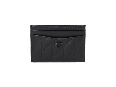 Coach Quilted Pillow Leather Essential Card Case Handbags Black: One Size
