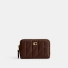 Coach Quilted Pillow Leather Essential Small Z In Brown