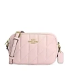 Coach Quilted Shoulder Bag In Pink