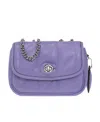 Coach Quilted Shoulder Bag In Purple