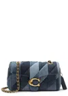 Shop Coach Quilted Tabby 20 Patchwork Denim Shoulder Bag