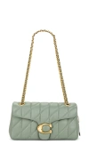 Coach Quilted Tabby Shoulder 26 Bag In 天蓝