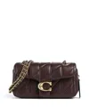 Coach Quilted Tabby Shoulder Bag 20 With Chain In Burgundy