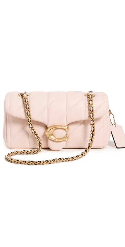 Coach Quilted Tabby Shoulder Bag 20 With Chain Lh/blush