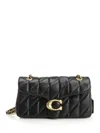 Coach Quilted Tabby Shoulder Bag 26 With Chain Handbags Black In Black