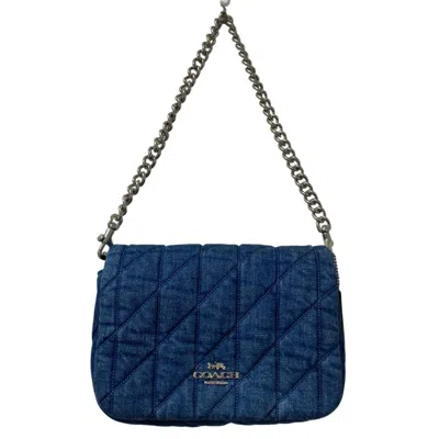 Pre-owned Coach Quilting Shoulder Bag () In Blue