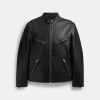 Coach Racer-jacke Aus Leder In Black