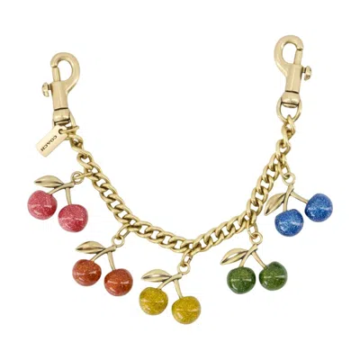 Coach Rainbow Cherries Charm Bracelet In Gold
