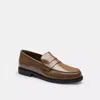 Coach Reagan Penny Loafer In Grey