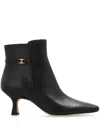 Coach Rebecca Kitten-heel Leather Boots Women In Black