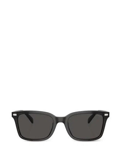 Coach 长方形镜框太阳眼镜 In Black