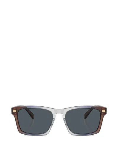 Coach 长方形镜框太阳眼镜 In Brown