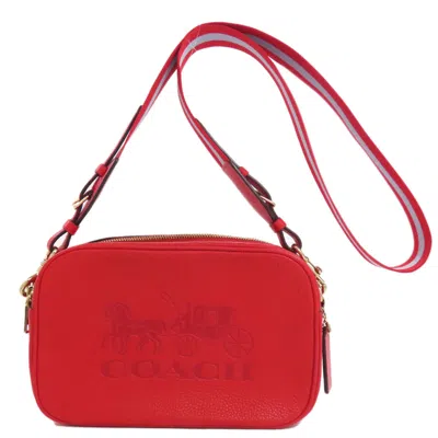Pre-owned Coach Red Color Leather Shoulder Bag ()