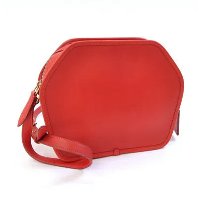 Pre-owned Coach Red Color Leather Shoulder Bag ()