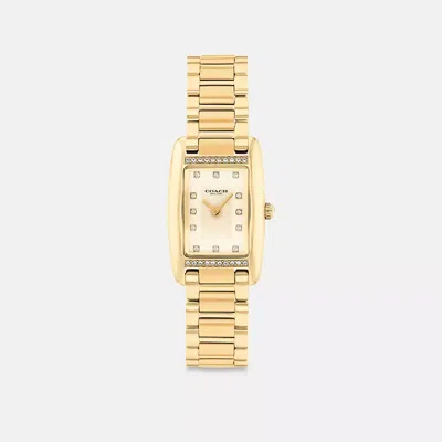 Coach Reese Watch, 20mm X 30mm In Gold