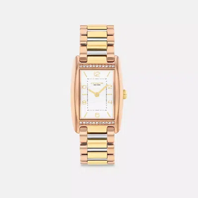 Coach Reese Watch, 24mm X 35mm In Gold