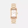 Coach Reese Watch, 24mm X 35mm In Rose Gold