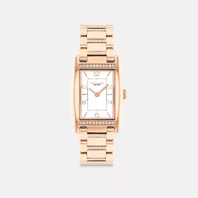 Coach Reese Watch, 24mm X 35mm In Rose Gold