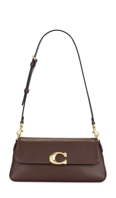 Coach Refined Calf Leather Jet Bag In Brown