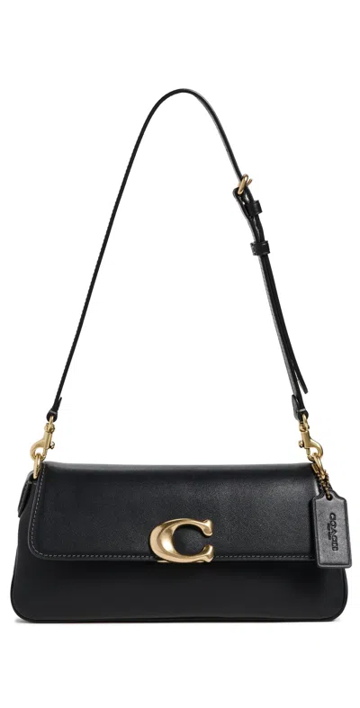 Coach Refined Calf Leather Jet Shoulder Bag B4/black