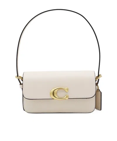 Coach Refined Zoe Shoulder Bag In White