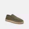 Coach Reilly Espadrille In Olive