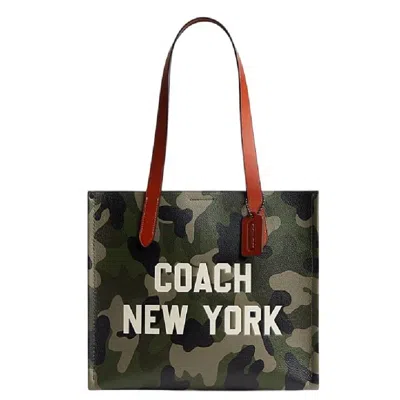 Coach Relay Camoflauge Tote Bag In Green