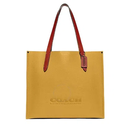 Coach Relay Tote Bag In Yellow/gold Tone