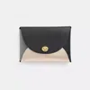 Coach Remade Colorblock Large Pouch In Black/gold