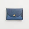 Coach Remade Colorblock Large Pouch In Blue Glitter