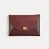 Coach Remade Colorblock Large Pouch In Brown
