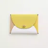 Coach Remade Colorblock Large Pouch In Citron