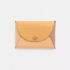 Coach Remade Colorblock Large Pouch In Mustard Yellow