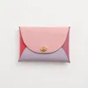 Coach Remade Colorblock Large Pouch In Pink Purple