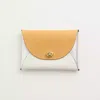 Coach Remade Colorblock Large Pouch In Yellow Multi