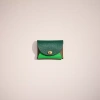 Coach Remade Colorblock Small Pouch In Green Multi