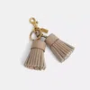 Coach Remade Colorblock Tassel Bag Charm In Multi