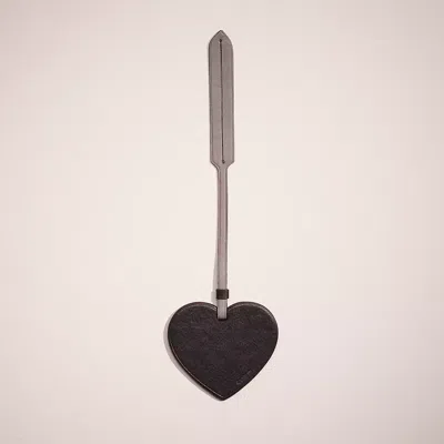Coach Remade Heart Bag Charm In Black