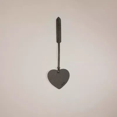Coach Remade Heart Bag Charm In Green