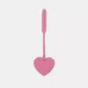 Coach Remade Heart Bag Charm In Dark Pink