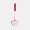 Coach Remade Heart Bag Charm In Red