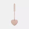 Coach Remade Heart Bag Charm In Rose Metallic